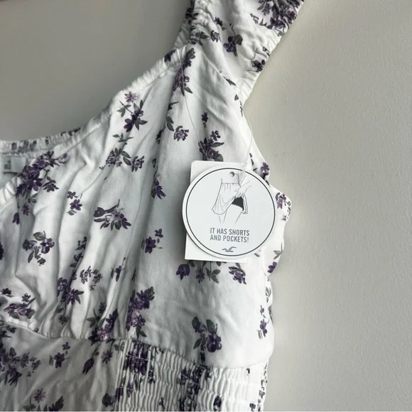Hollister Sofia Skort Dress Purple Floral - Picture 3 of 5